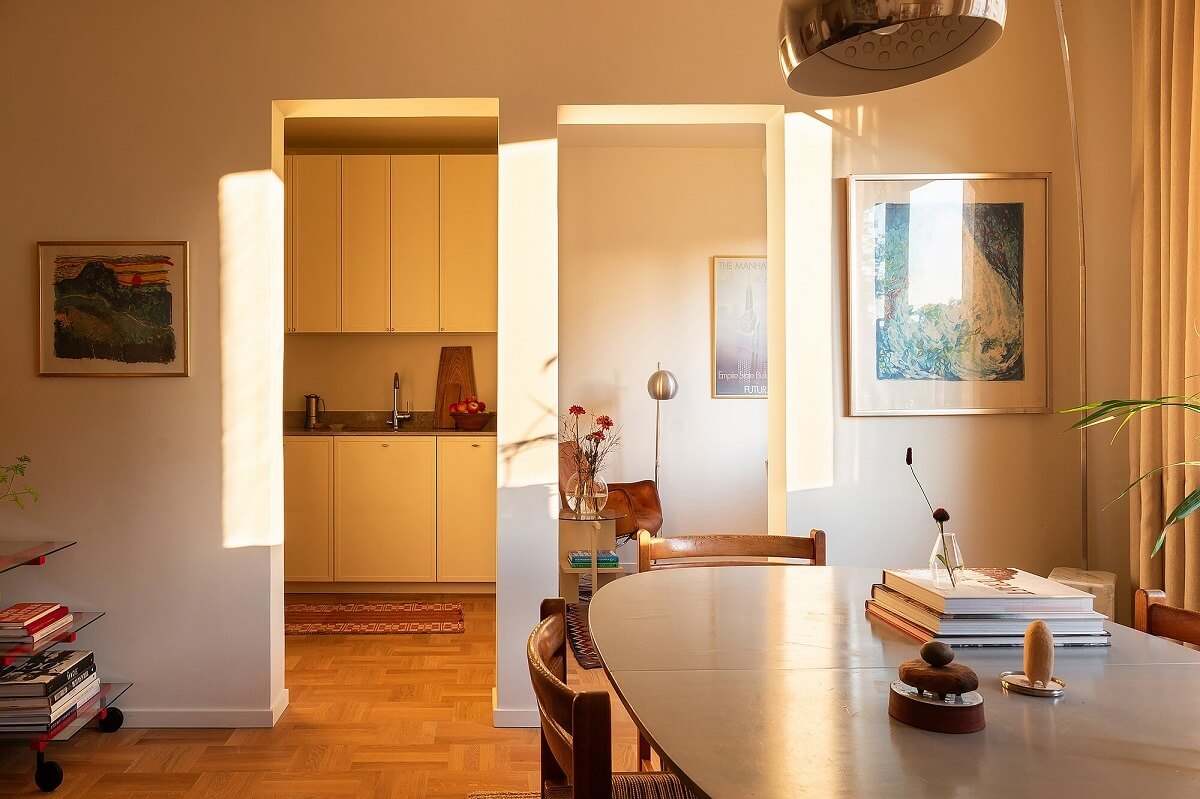 A Stylish Small Loft with Beautiful Natural Light 8 open plan small loft natural light