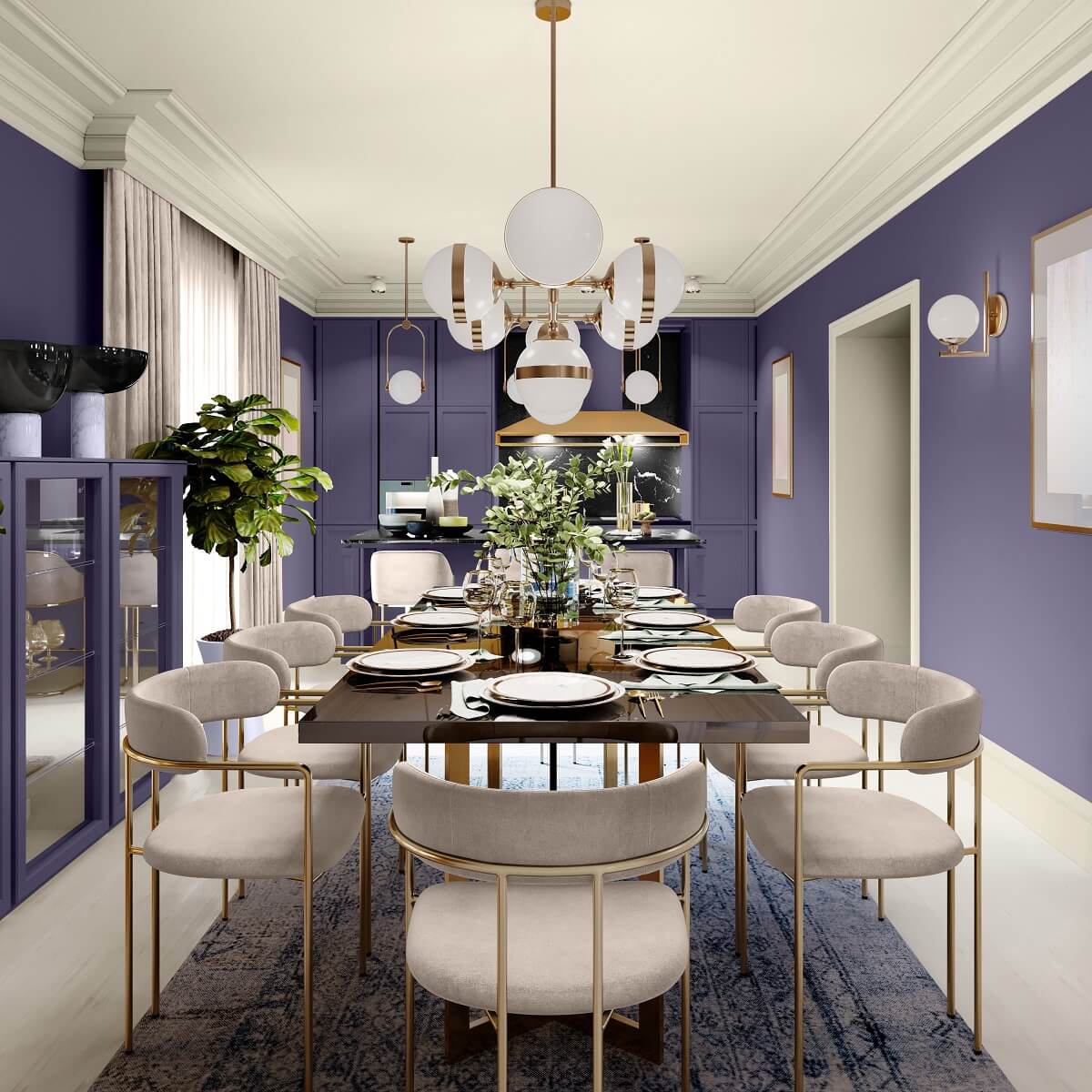 PPG & Glidden Color of the Year 2025: Purple Basil 8 ppg glidden purple basil color of the year 2025 nordroom 45