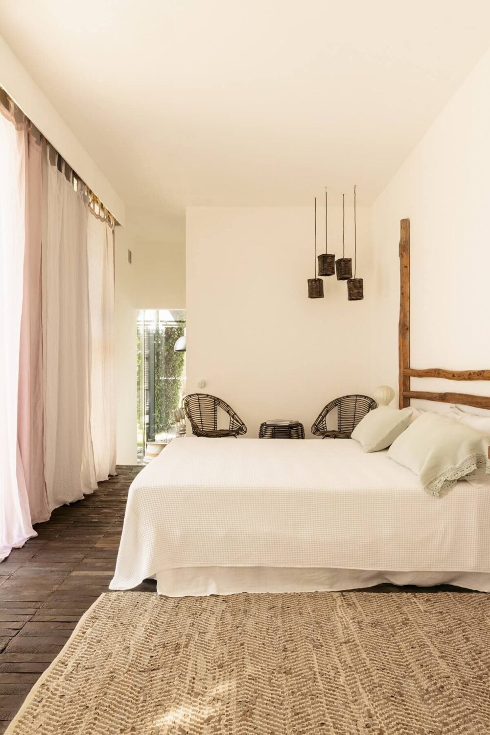 An Eco-Retreat Made from Upcycled Materials in Portugal 5 serene bedroom An Eco-Retreat Made from Upcycled Materials in Portugal