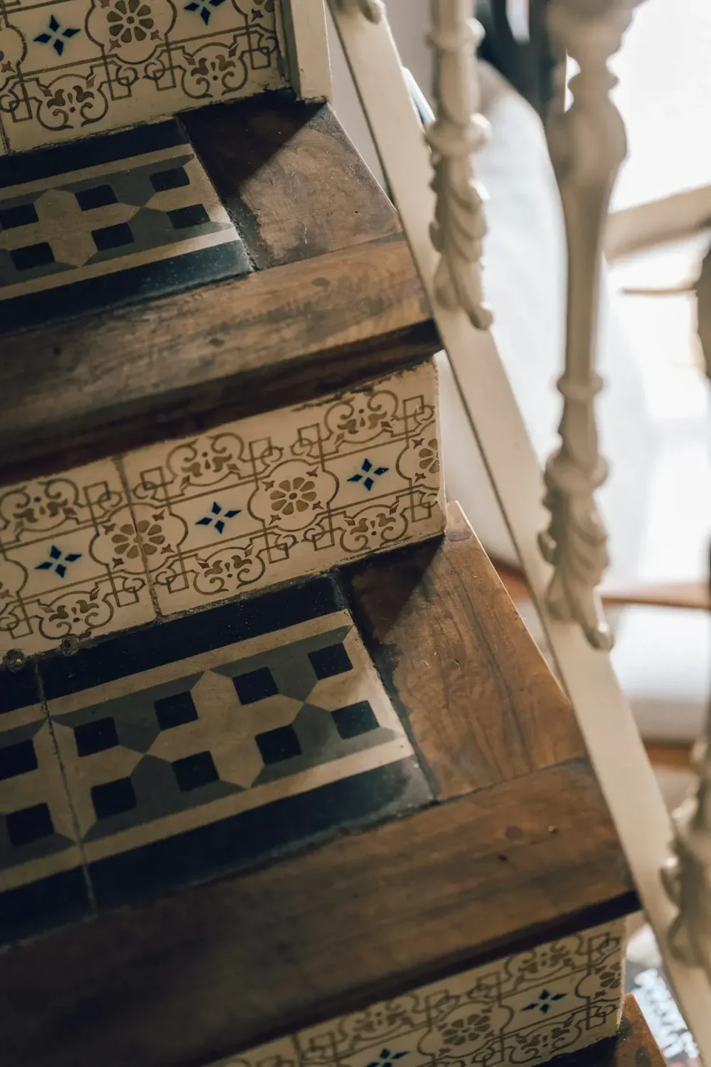 Beautiful Period Features in an Early 20th-Century Majorcan Townhouse 7 staircase detail