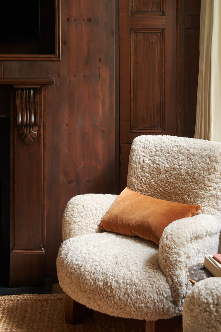 A Luxurious Two-Bedroom Maisonette in Primrose Hill 3 teddy armchair