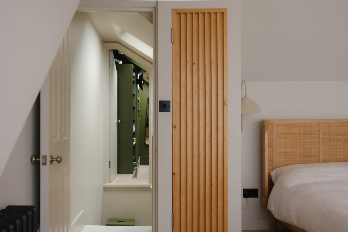 Nature-Inspired Colors in an Extended East London Home 21 attic bedroom