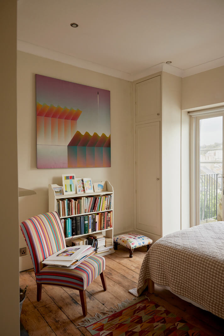 Muted Tones and an Orangery in a Victorian Coastal House 12 beige bedroom