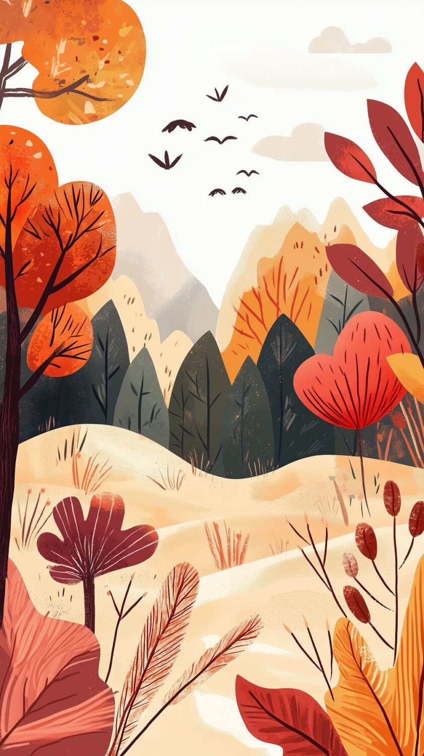 Beautiful (and Fun) Fall Phone Wallpapers to Start the Cozy Season 15 fall landscape phone wallpaper nordroom