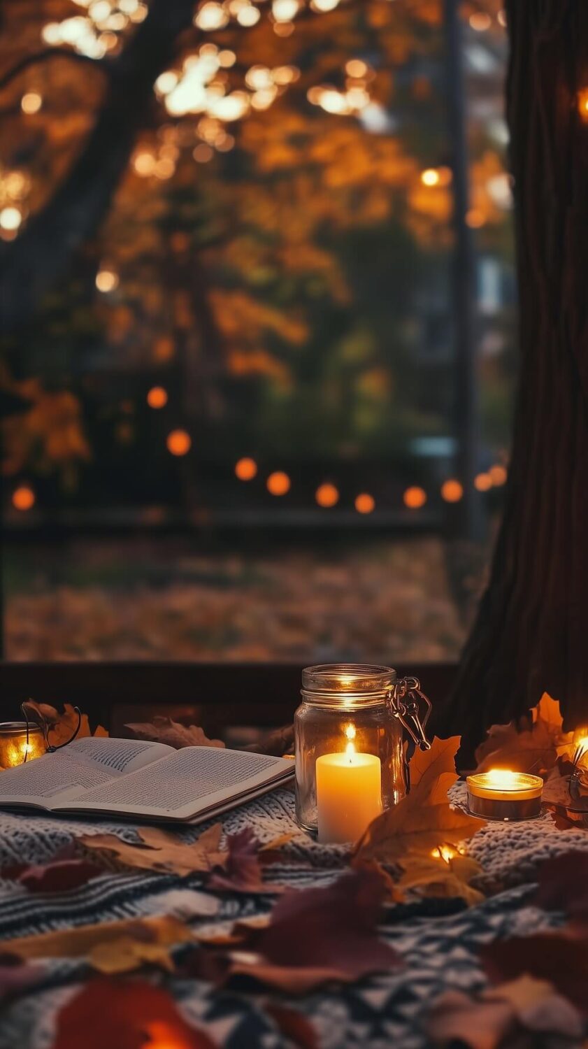 Beautiful (and Fun) Fall Phone Wallpapers to Start the Cozy Season 8 fall phone wallpaper candles