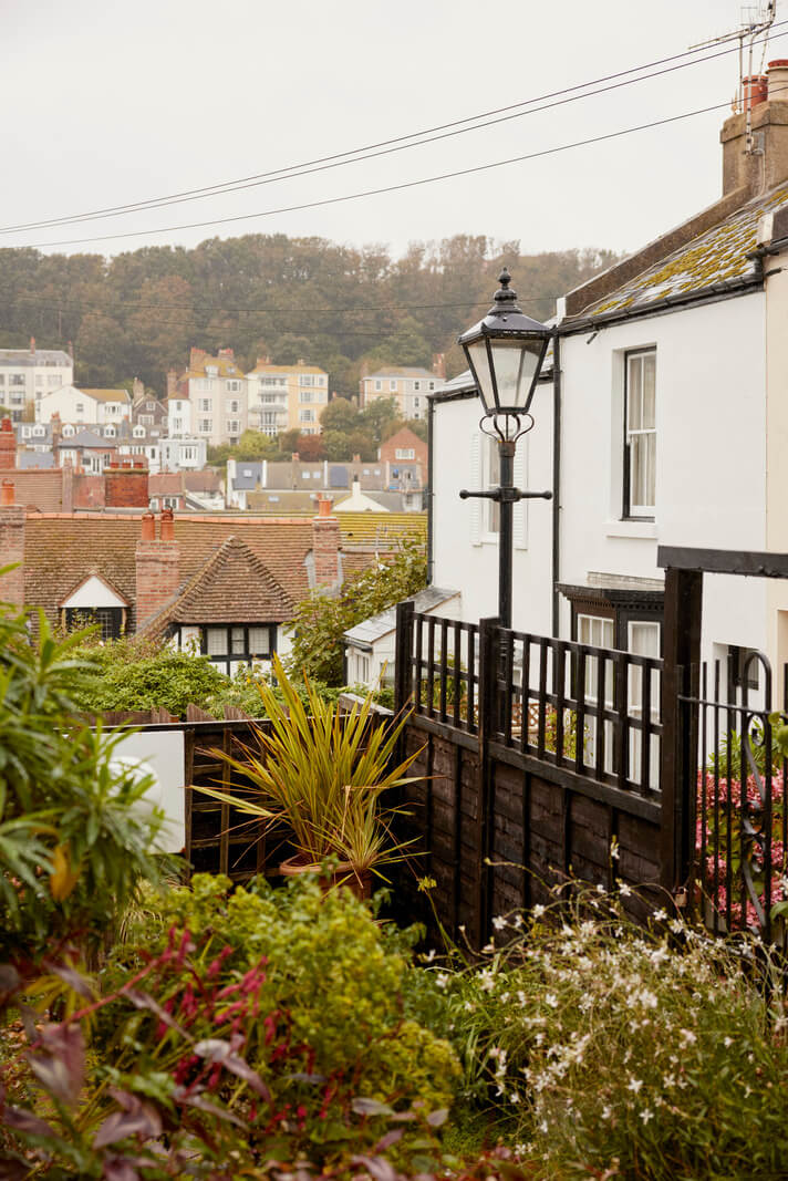 Muted Tones and an Orangery in a Victorian Coastal House 21 garden with town views