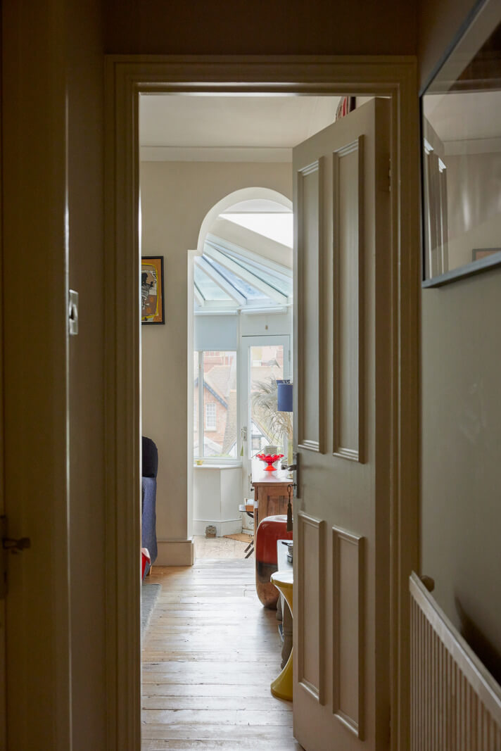Muted Tones and an Orangery in a Victorian Coastal House 6 hallway