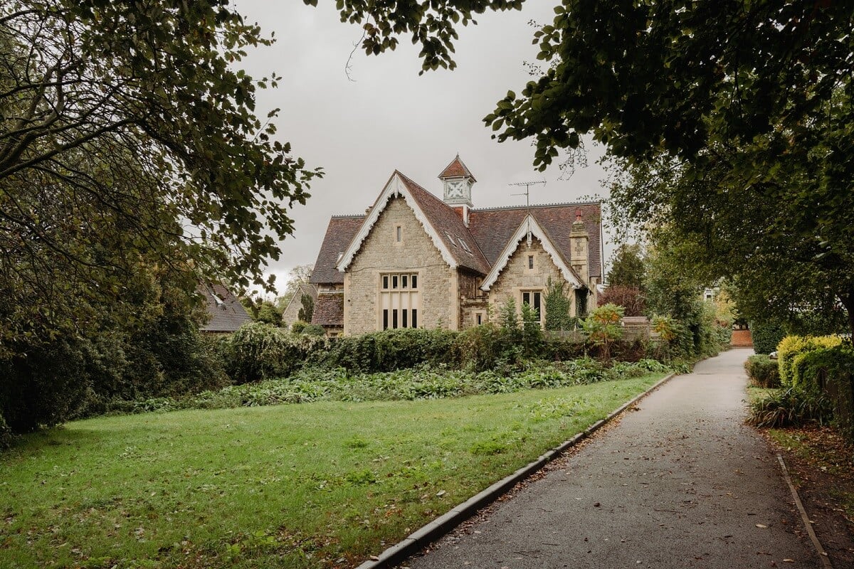 A Colorful Gothic-Style School Conversion in England 24 lawn school conversion england