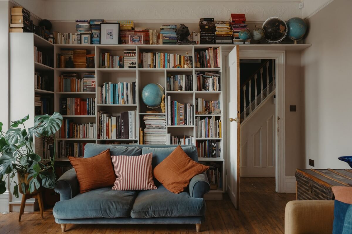 living room bookcases
