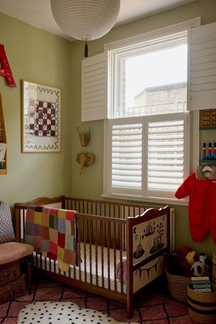 Best of 2024: Children's Bedrooms 2 nursery with green walls nordroom