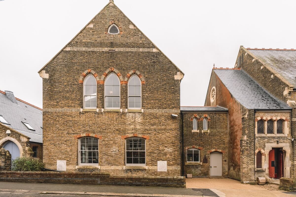Contemporary Interiors with Limewash Walls in an Old School Building 24 old school england