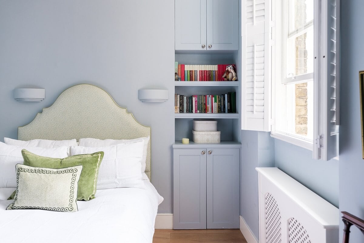 A Beautiful One-Bedroom Apartment with Plants and Period Features 10 parma grey farrow and ball bedroom walls
