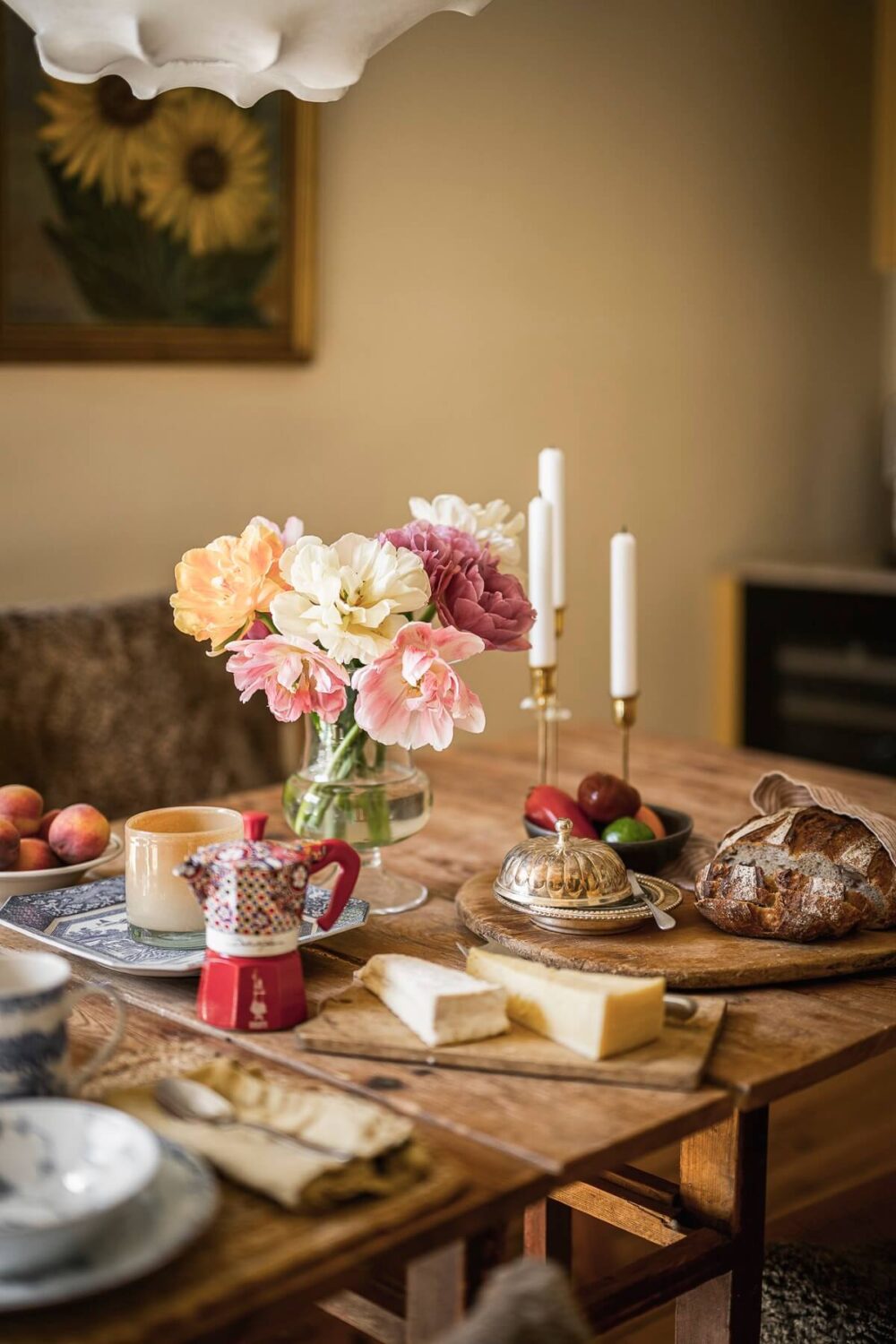 Hannes Mauritzson's Warm Yellow Hygge Apartment in Sweden 24 rustic kitchen table nordroom