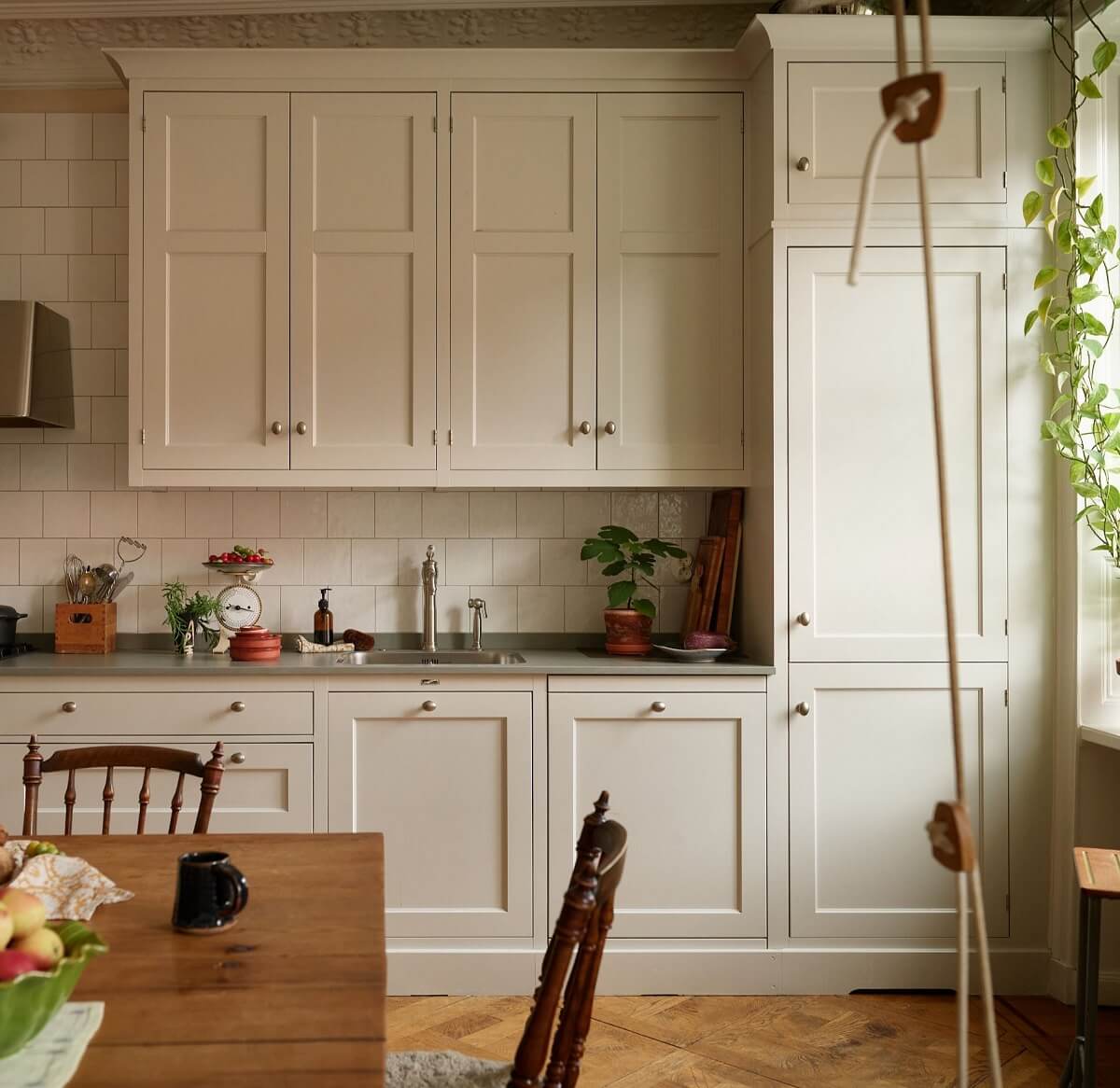 Beautiful Historic Details in a Large and Inviting Family Apartment 9 shaker style kitchen