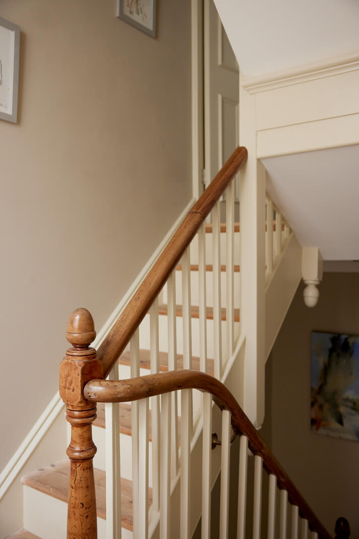 Muted Tones and an Orangery in a Victorian Coastal House 17 staircase