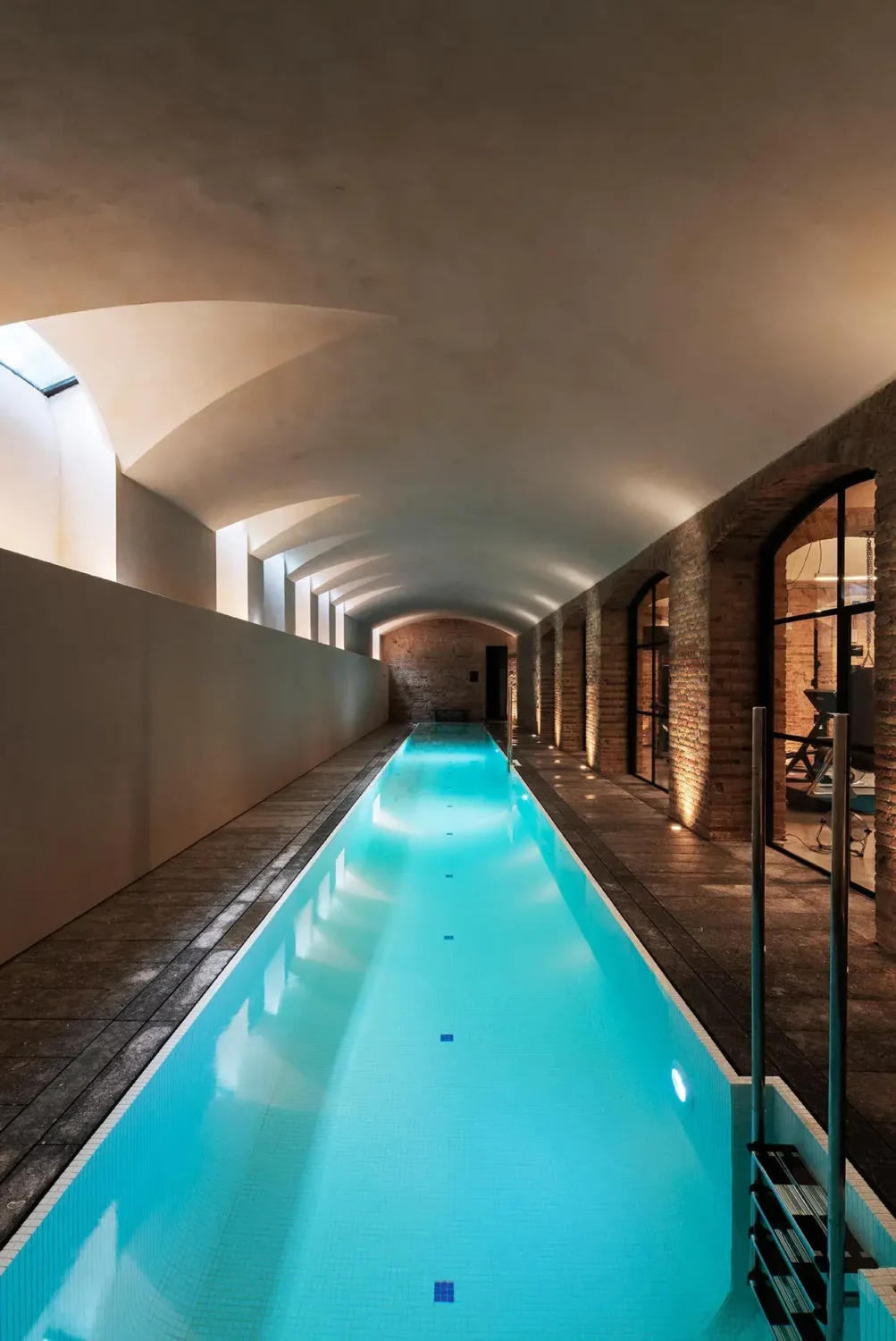 An Eclectic Mix of Modernist Elements and Luxurious Finishes in Barcelona 16 swimming pool barcelona apartment An Eclectic Mix of Modernist Elements and Luxurious Finishes in Barcelona