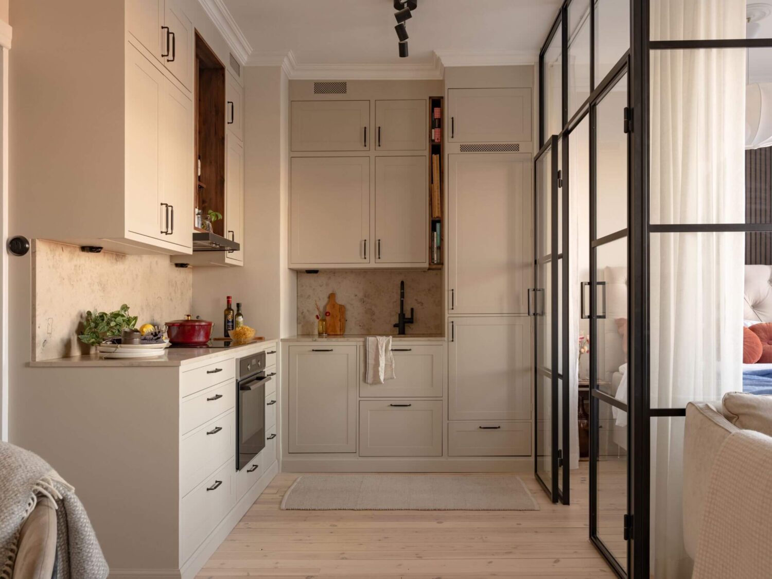 A Small and Serene Apartment with an Industrial Glass Bedroom 12 MED01420C4ED3CE4B23B6EFCD21BD09F260 20241108090848 w2200 q80 A Small and Serene Apartment with an Industrial Glass Bedroom