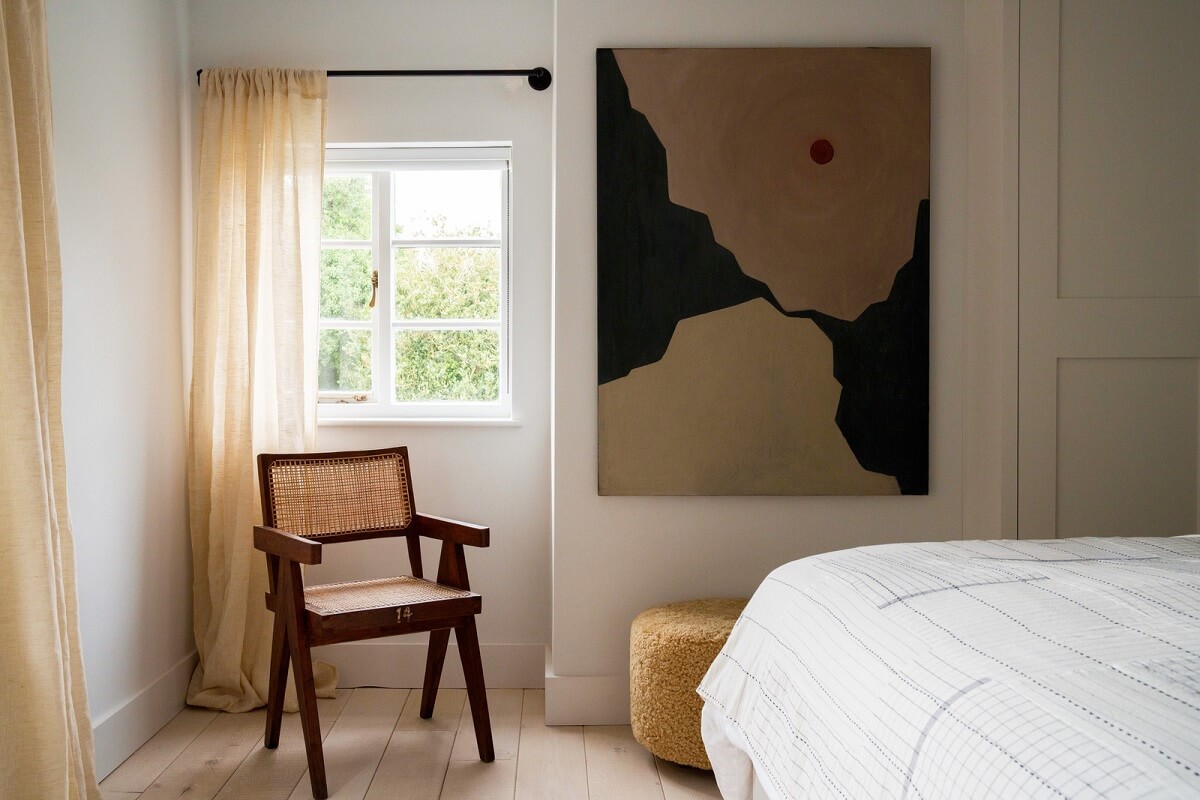 Contemporary Light Interiors in a 19th-Century English Cottage 13 bedroom accent chair