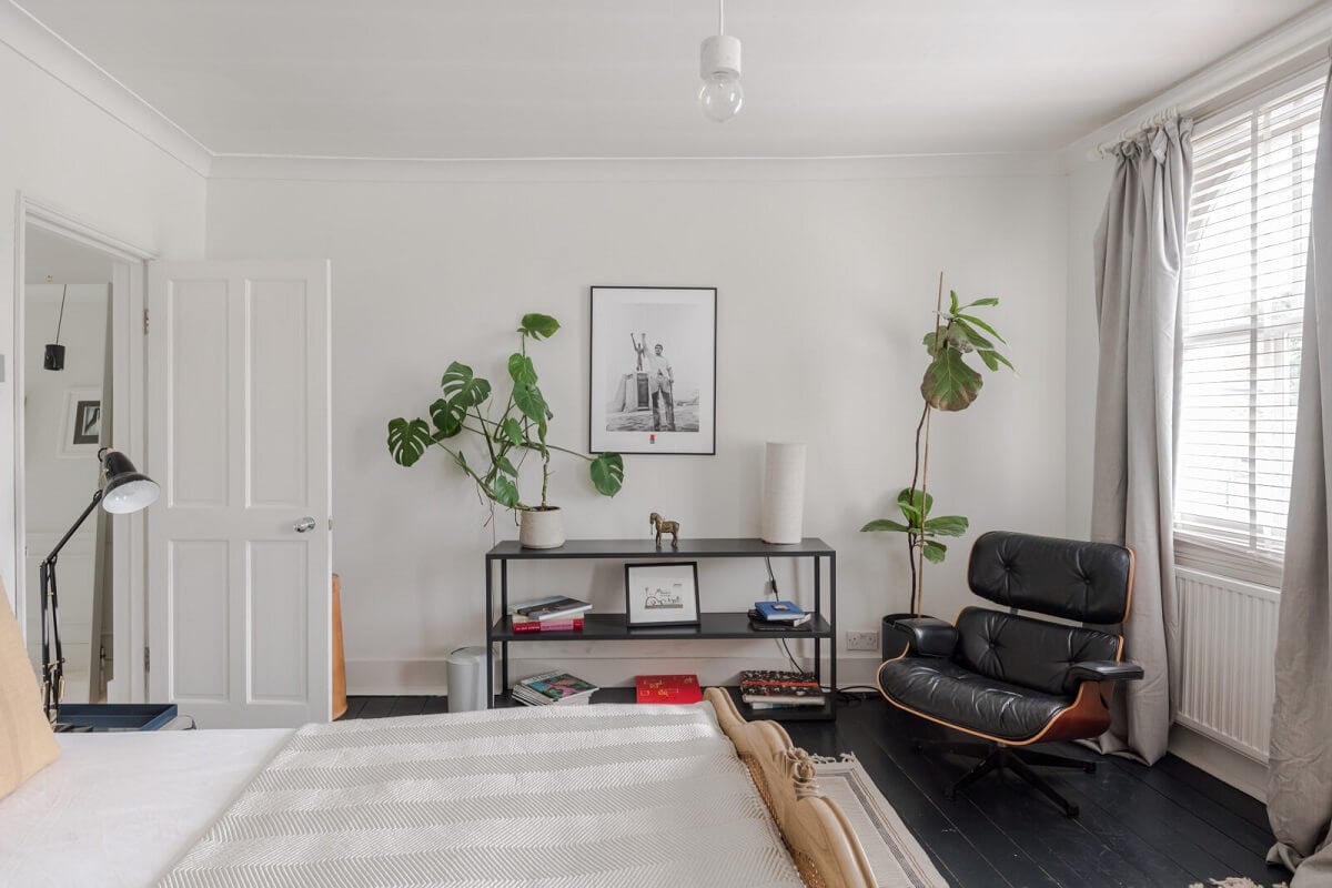 A Bright Extended and Renovated Victorian House in London 16 bedroom with dark wooden floor