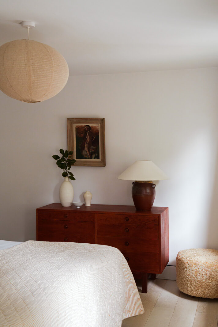 Contemporary Light Interiors in a 19th-Century English Cottage 14 bedroom wooden cabinet