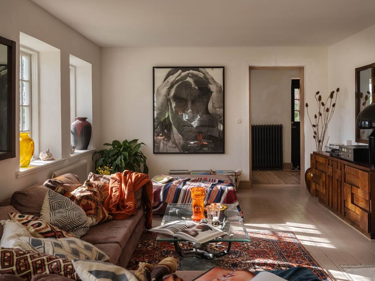 A Bohemian-Style House on the Estate of a Swedish Castle 2 bohemian living room