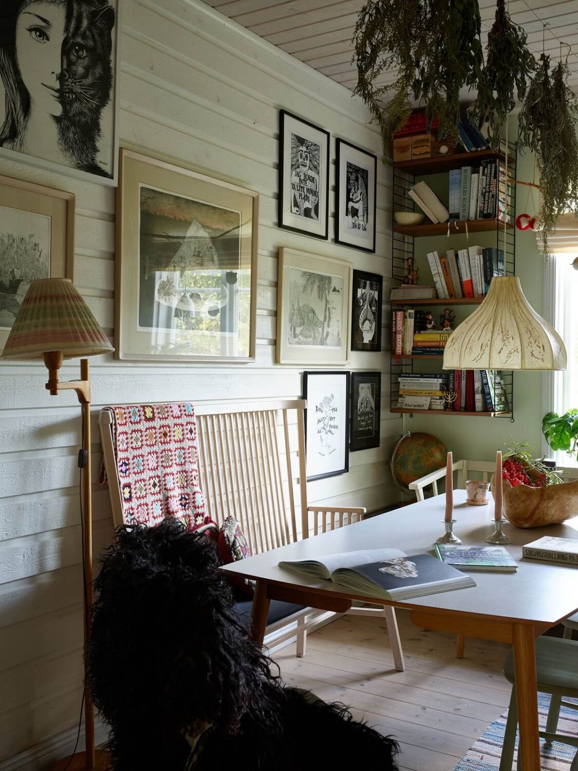 Best of 2025: Dining Rooms 6 dining room home office with gallery wall