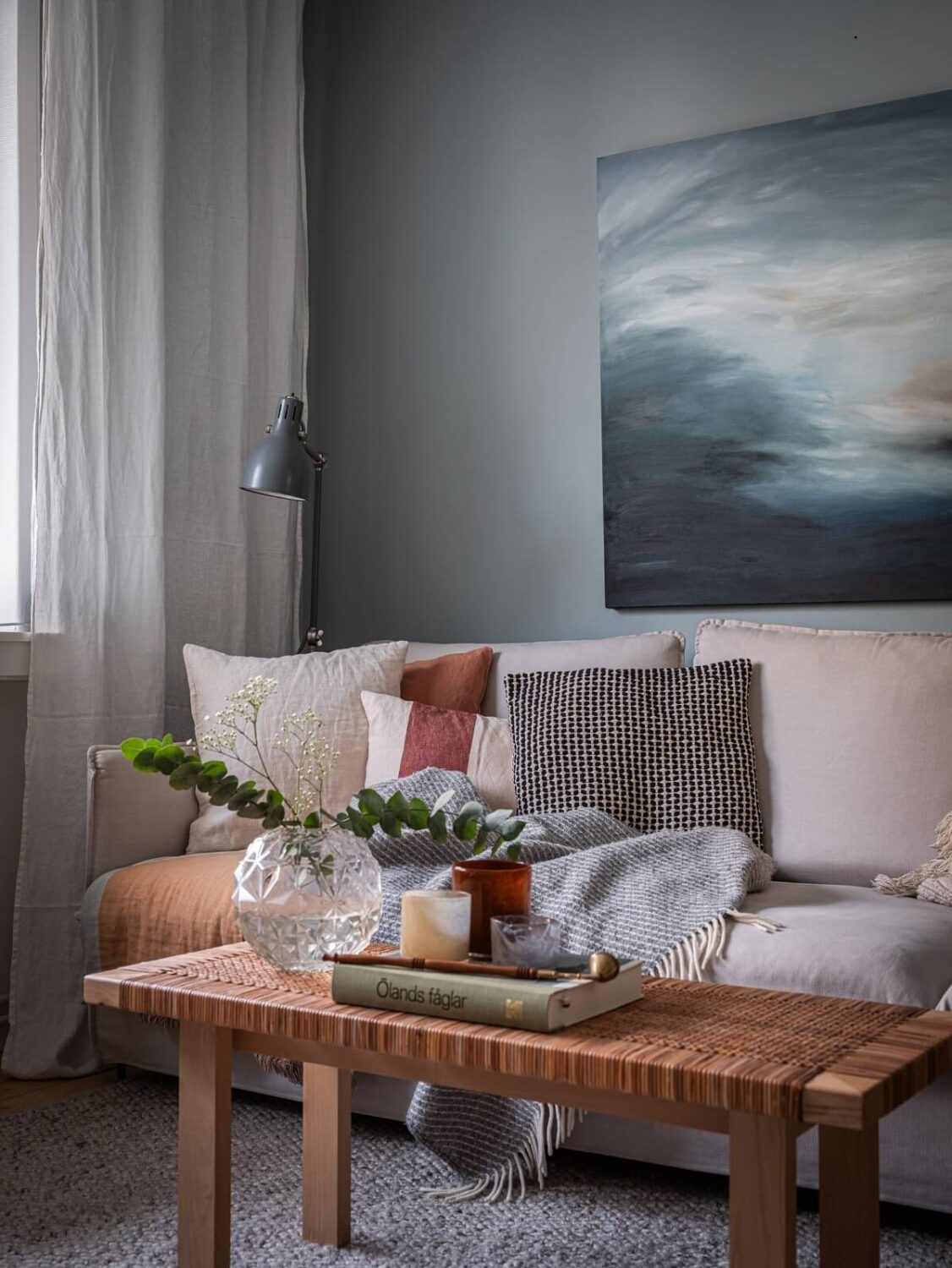 A 1930s Apartment with Gray Rooms and Period Features 3 living room detail