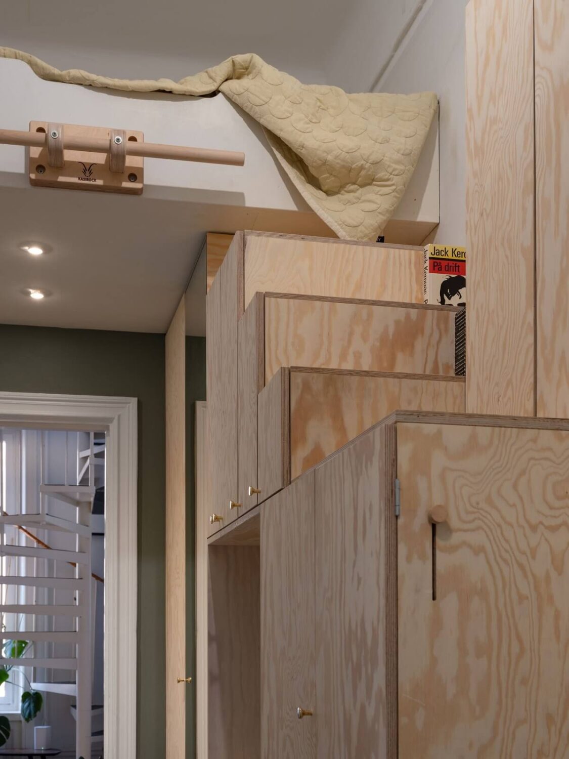 A Swedish Maisonette with Period Features and Modern Solutions 19 loft bed