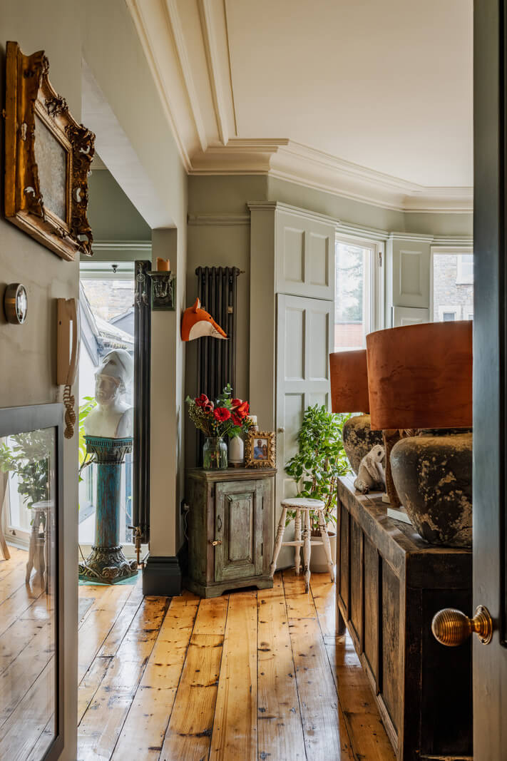 Eclectic Interiors in a Historic Bristol Apartment 4 rustic wooden floorboards