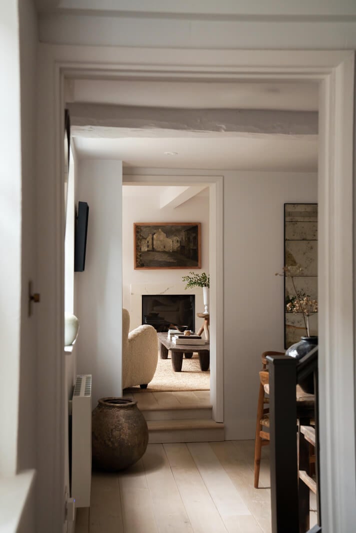 Contemporary Light Interiors in a 19th-Century English Cottage 4 see through english cottage