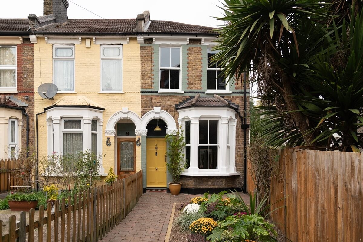 Colorful Rooms and Period Features in a London Terrace House 25 victorian terrac house yellow front door