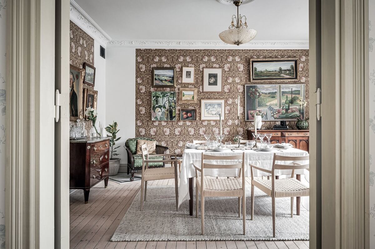 Best of 2025: Dining Rooms 30 william morris wallpaper dining room