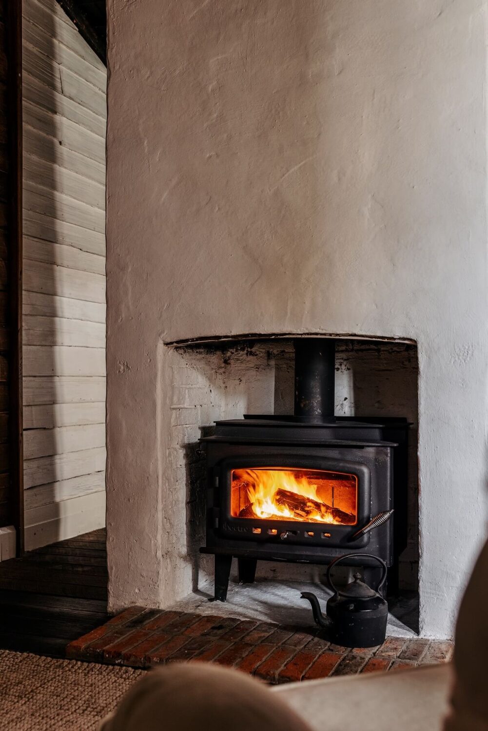 A Cozy Rustic Shipbuilder's Cottage in Northern Tasmania 6 wood burner cozy cottage
