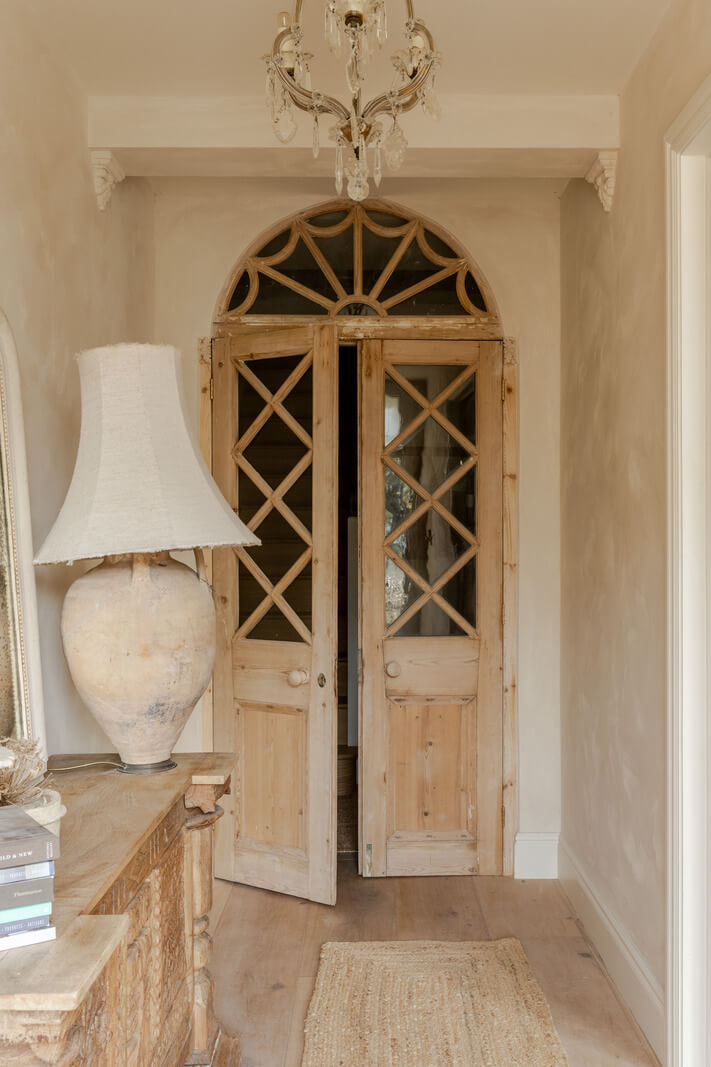 Best of 2024: Hallways 9 wooden glass doors with arched window