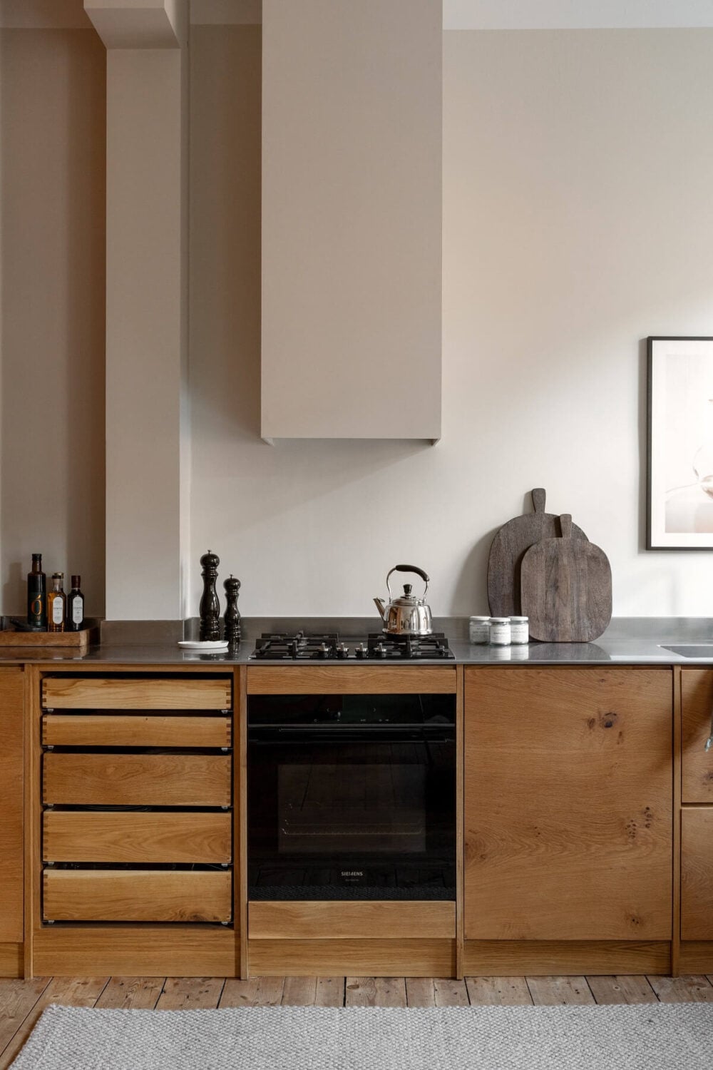 A Turn-of-the-Century Apartment with Warm Open-Plan Spaces 13 wooden kitchen