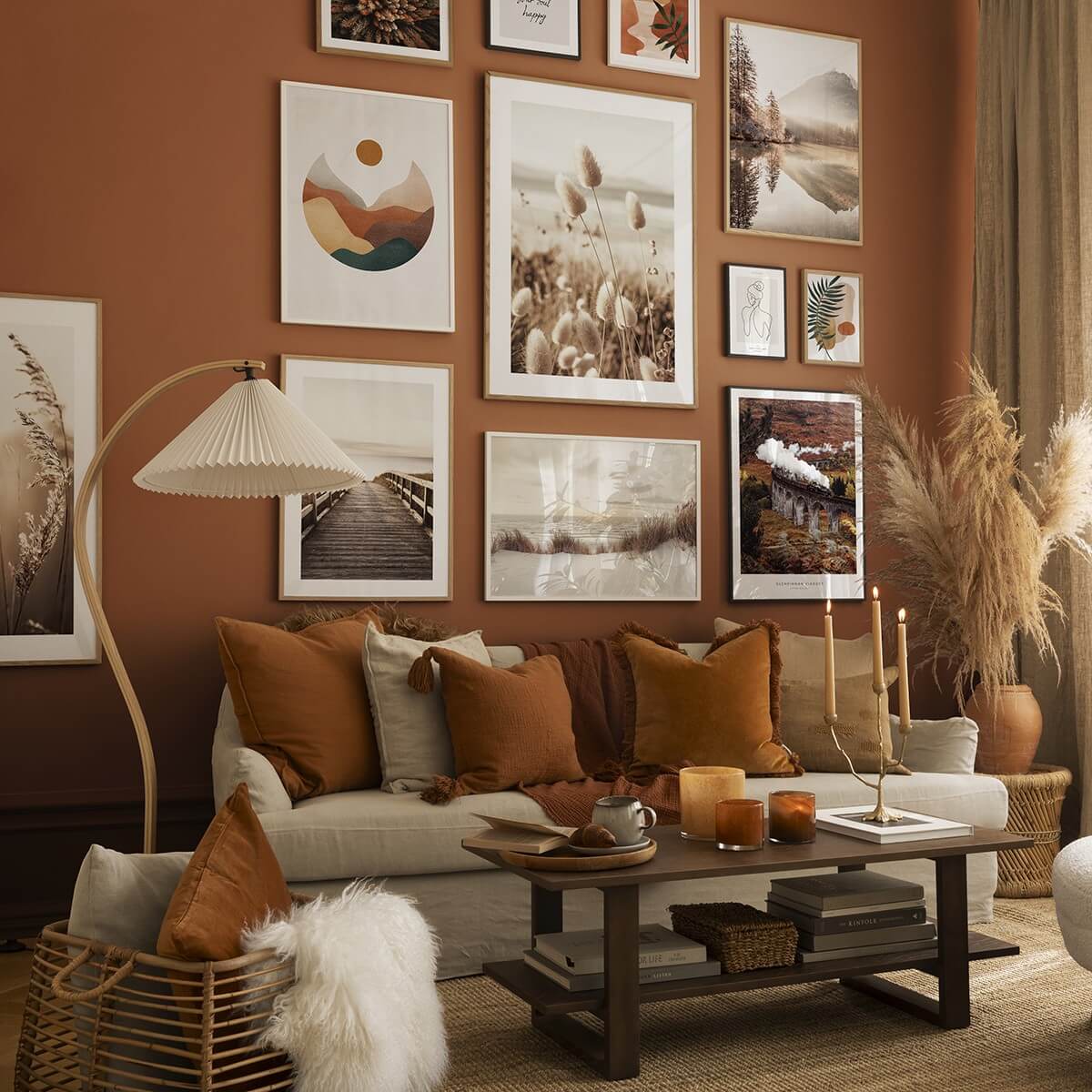 The Color Trends for 2025: Warm, Natural Shades and a Cheerful Accent 82 cozy brown living room pantone mocha mousse color of the year nordroom