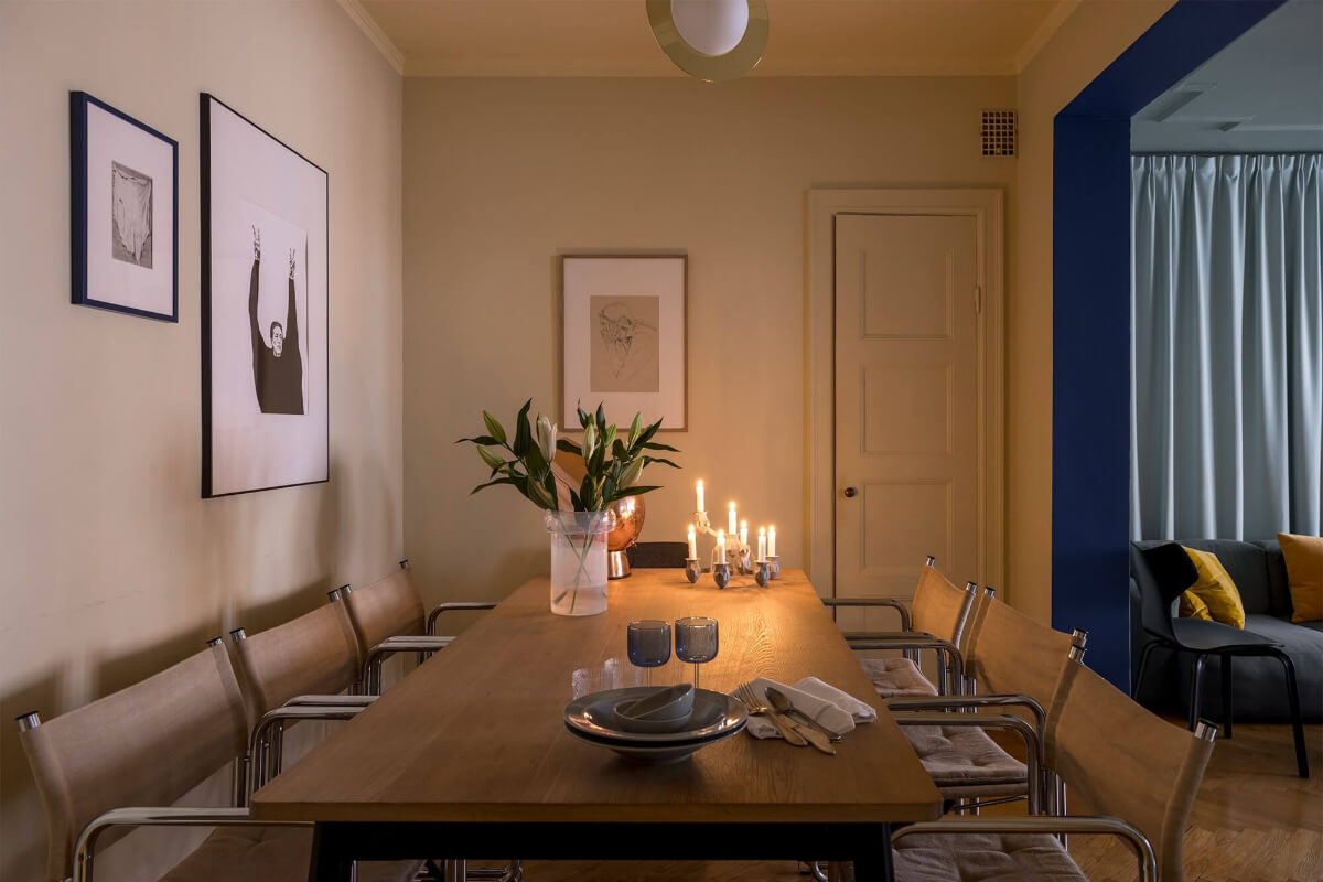 An Interior Designer's Moody Apartment with Period Features 7 cozy dining room