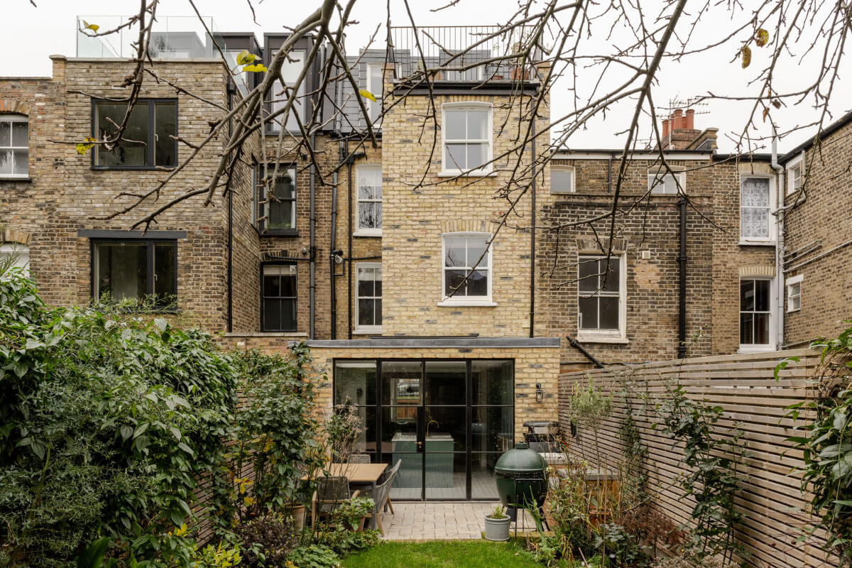 A Beautiful Extended Victorian Family Home in London 22 garden exterior