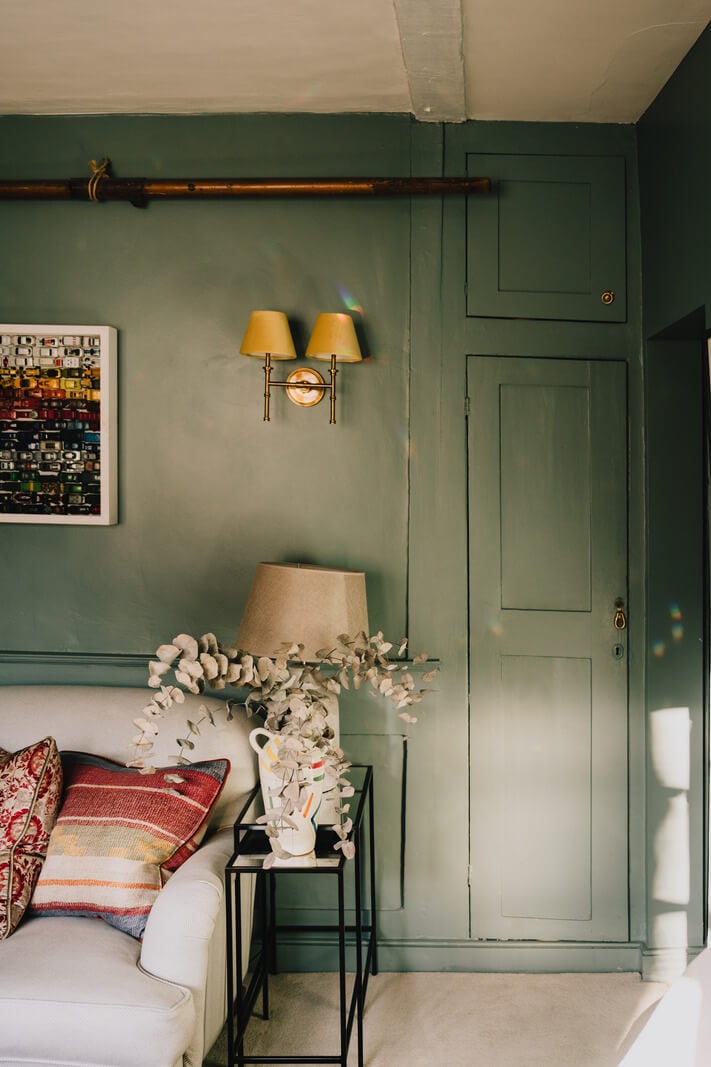 Countryside Charm in a London Apartment in a Former Ale House 8 green living room