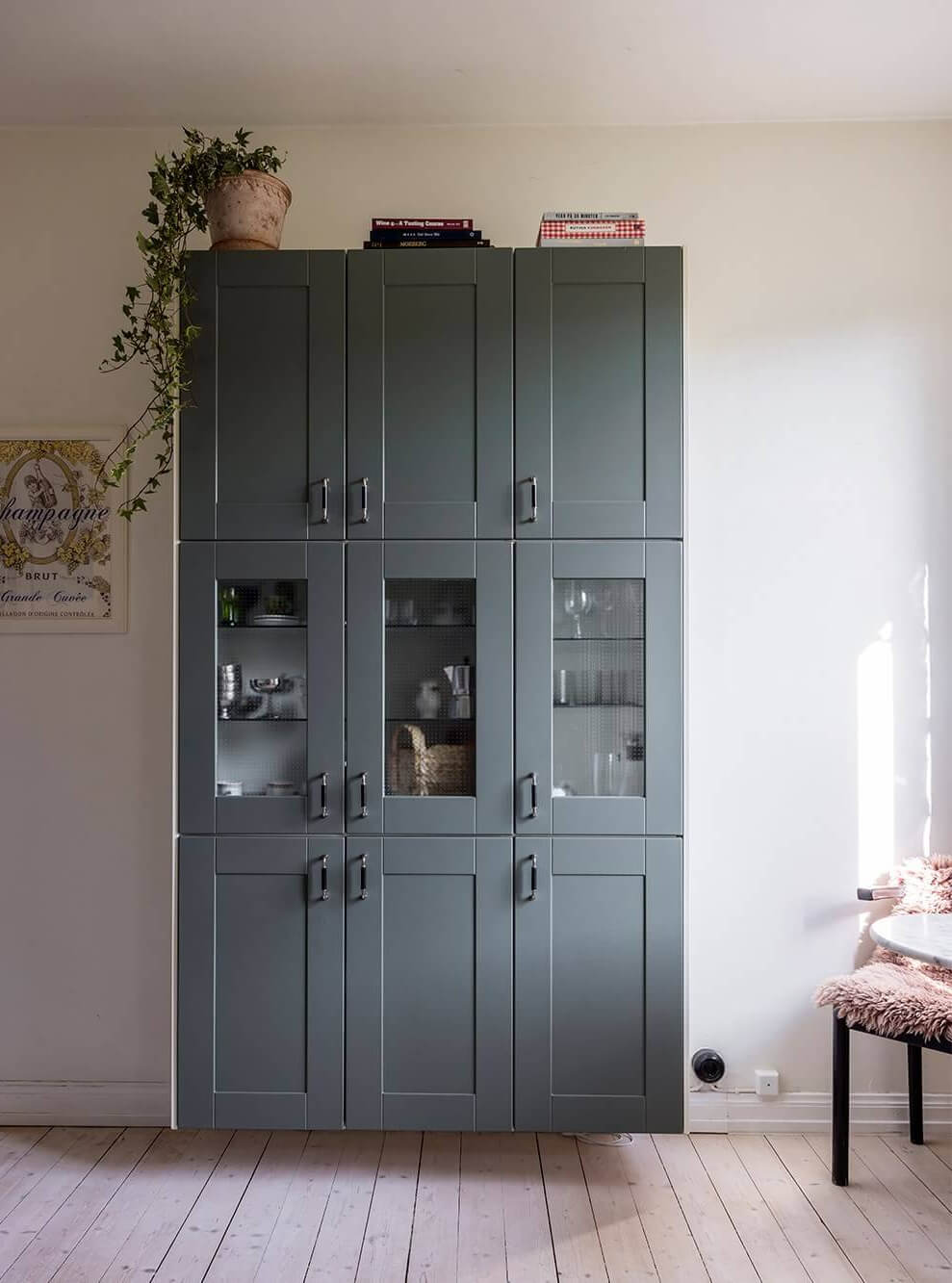 A Spacious Nordic Apartment with a Wonderful Color Palette 19 kitchen cabinets