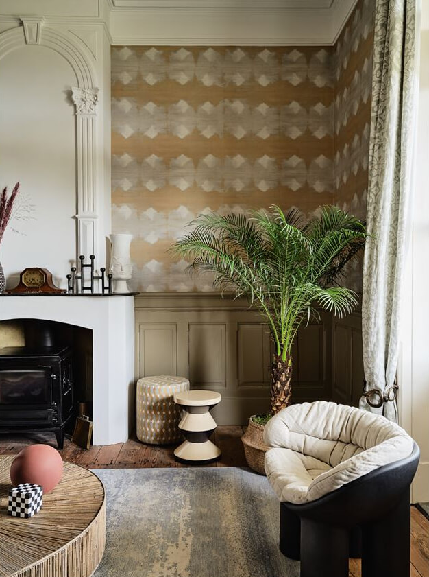 An Amazing Family Home in a Former Dutch Train Station 8 living room fireplace