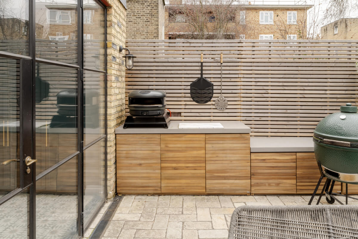 A Beautiful Extended Victorian Family Home in London 21 outdoor kitchen