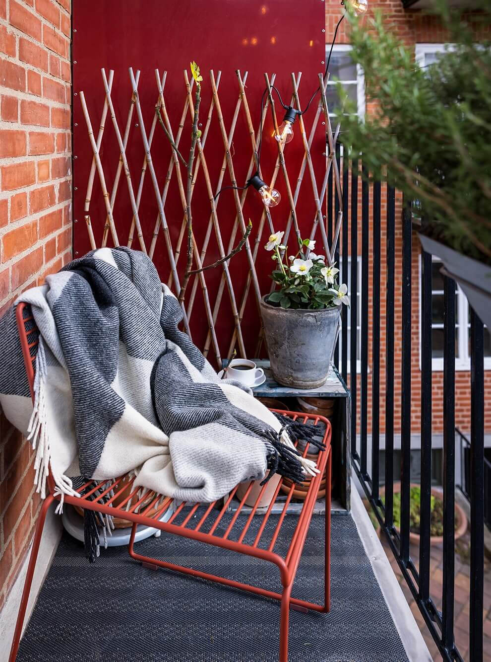 An Interior Designer's Moody Apartment with Period Features 19 tiny balcony