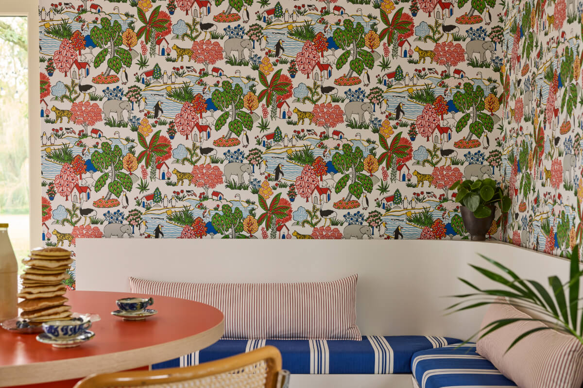 Little Greene 'Storybook Papers': A New National Trust Wallpaper Collection 7 Little Greene National Trust wallpaper Collection Animal Kingdom - Atomic - Landscape