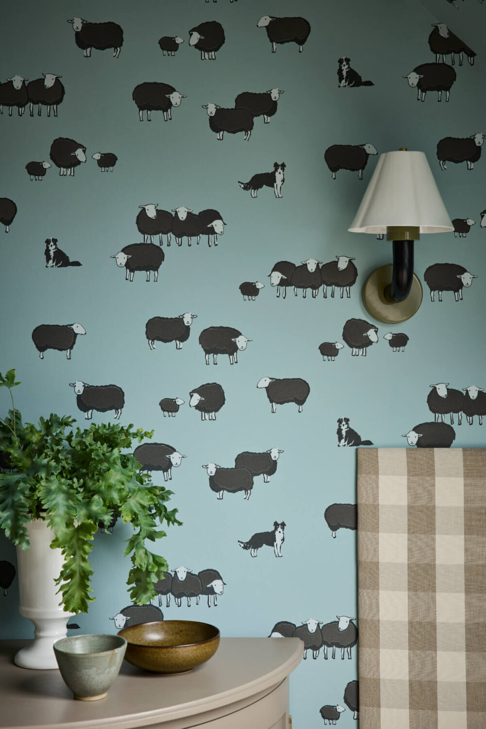 Little Greene 'Storybook Papers': A New National Trust Wallpaper Collection 10 Little Greene National Trust wallpaper Collection Nip and Lassie - Celestial Blue - Cameo