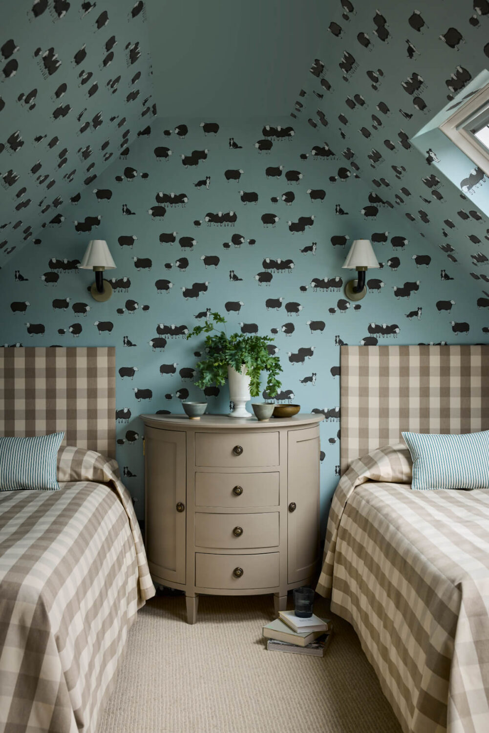 Little Greene 'Storybook Papers': A New National Trust Wallpaper Collection 9 Little Greene National Trust wallpaper Collection Nip and Lassie - Celestial Blue - Full