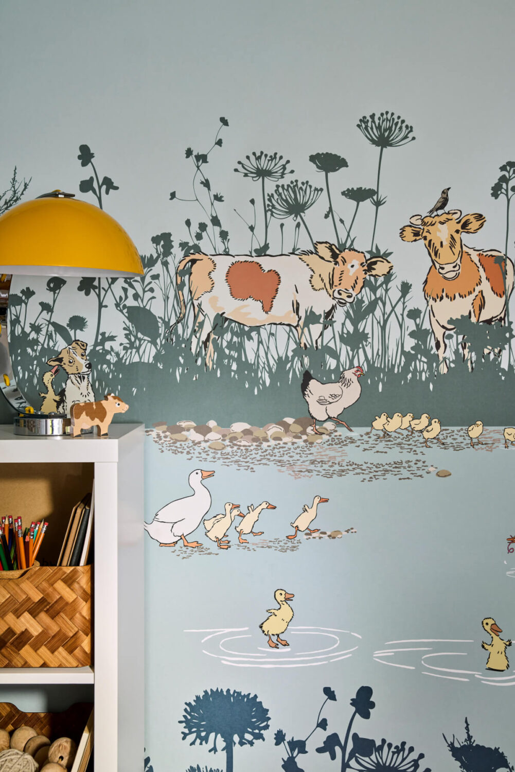 Little Greene 'Storybook Papers': A New National Trust Wallpaper Collection 21 Little Greene National Trust wallpaper Collection Riverside Capers - Livid - Cameo