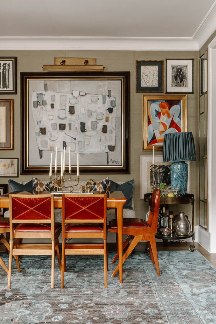 Best of 2025: Living Rooms 18 art filled apartment dining space