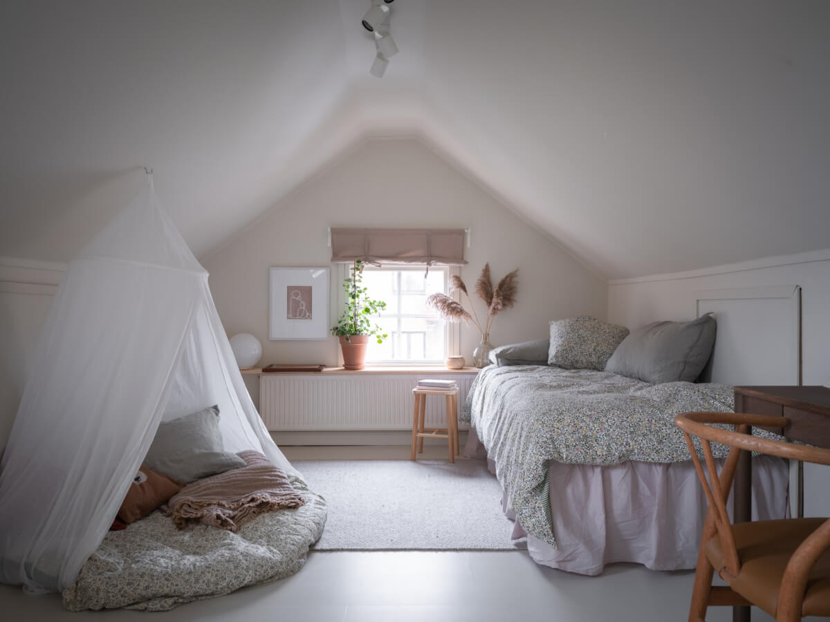 A Carefully Renovated Family Home in Sweden 33 small bathroom with white tiles and brass fittings
