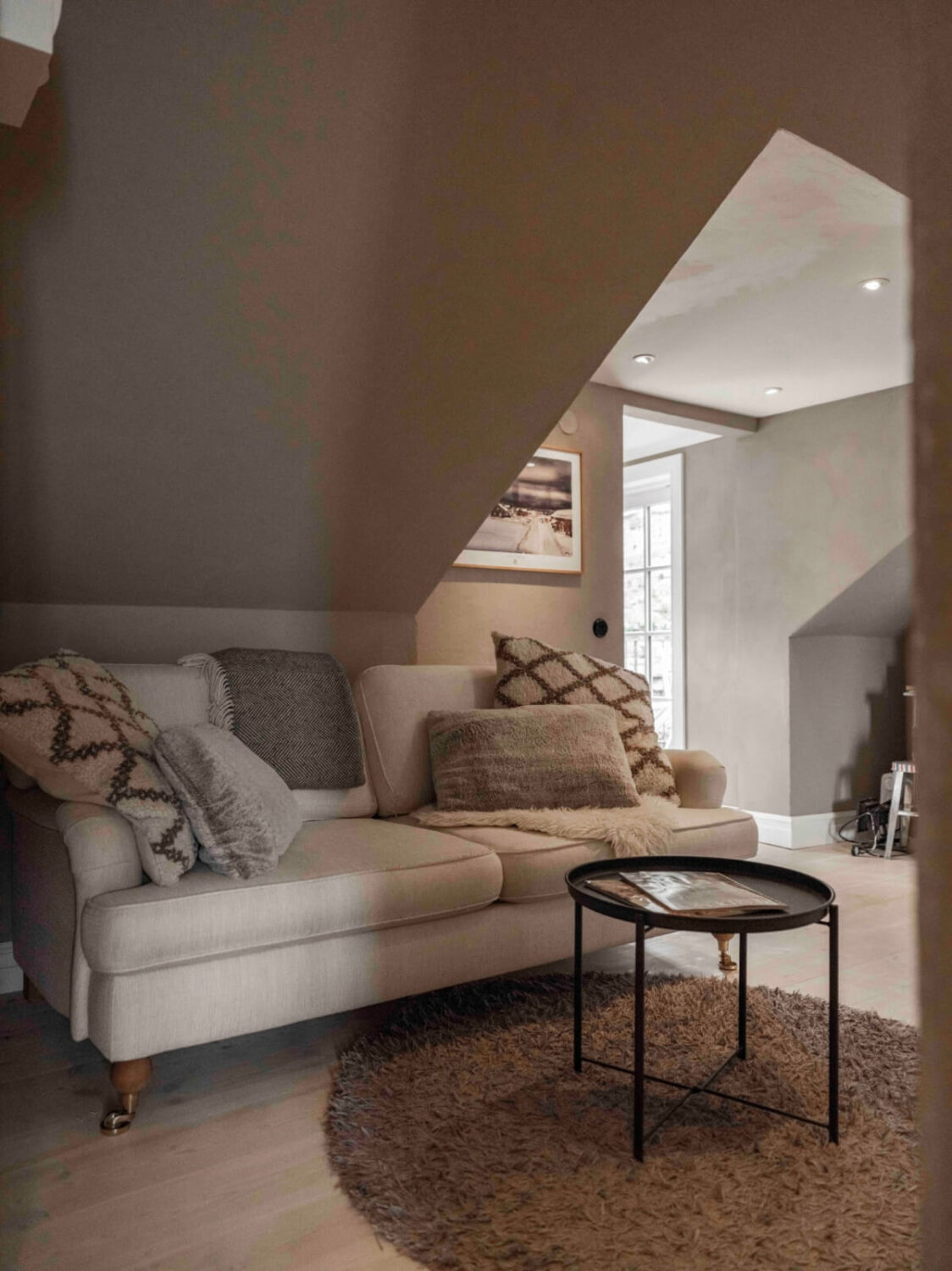 A Renovated 19th-Century Villa on Gotland 19 attic sitting room